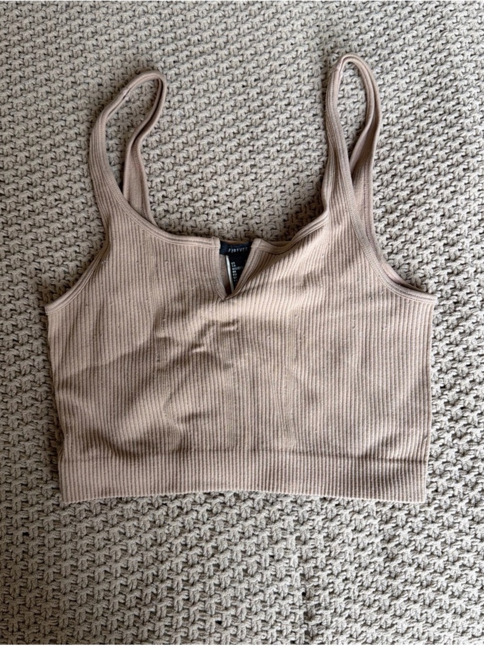 Forever 21 Tan Ribbed Tank